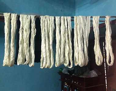 Way to preserve the thread into a treasure