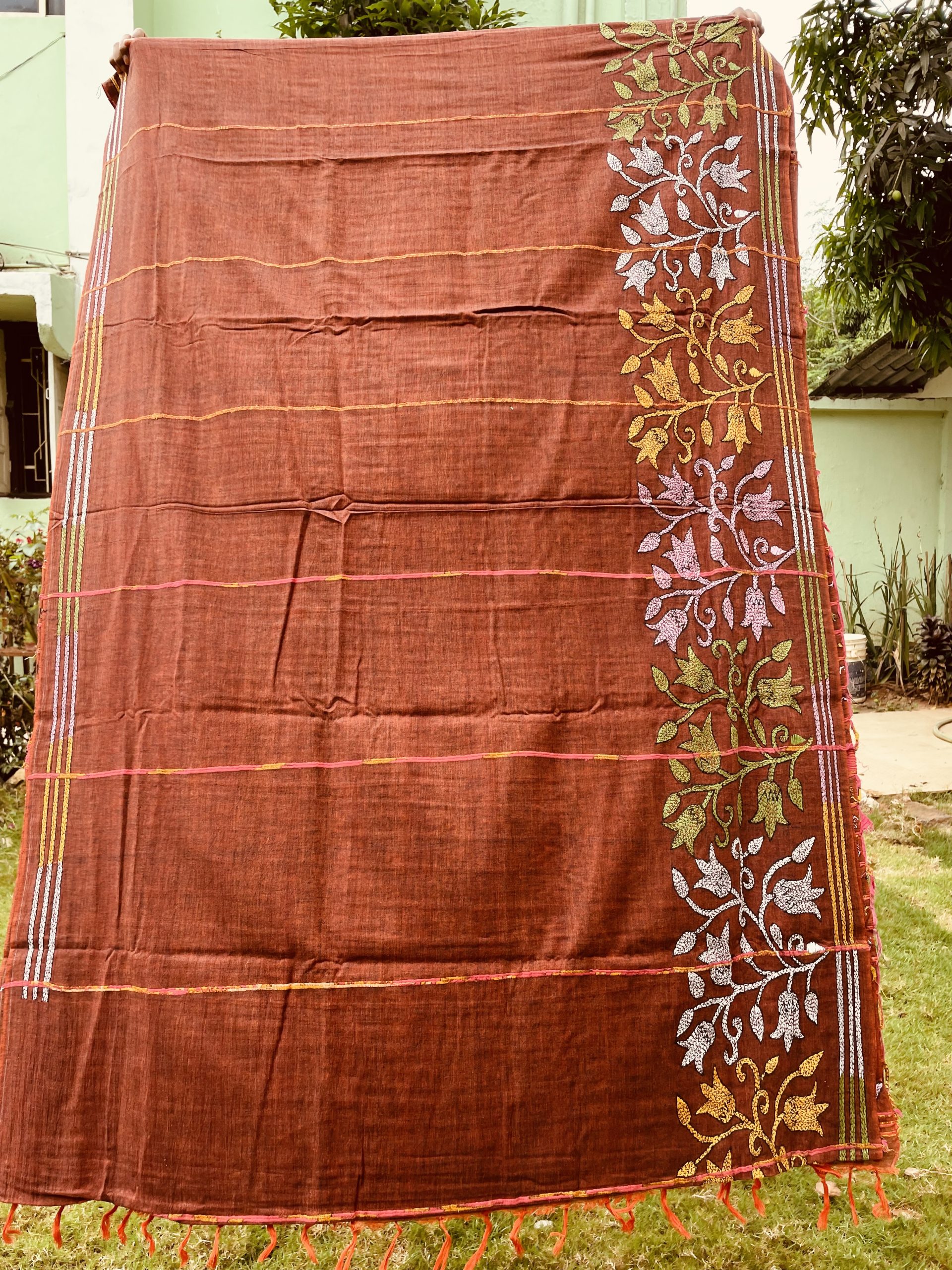 Kantha Cotton Saree